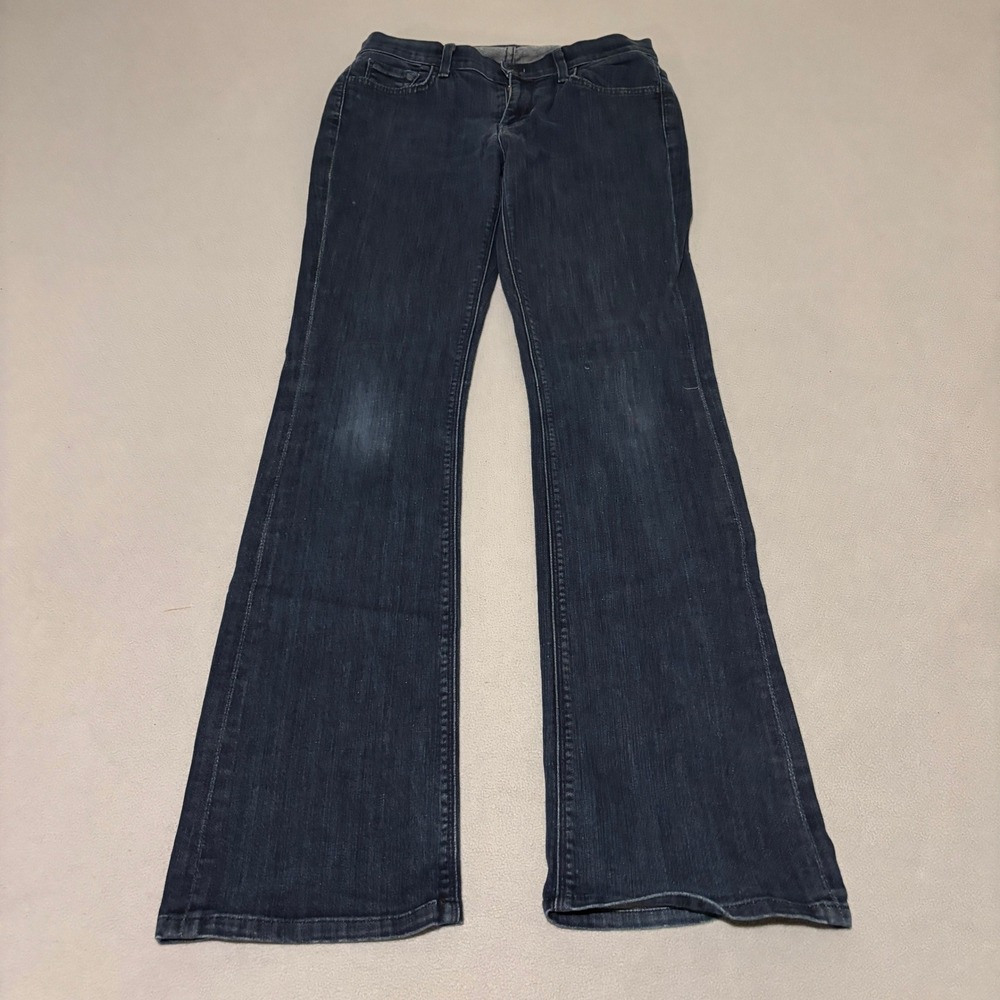 7 For All Mankind Womens Mid Rise Bootcut Jeans Size‎ 29 Dark Wash Denim Flare